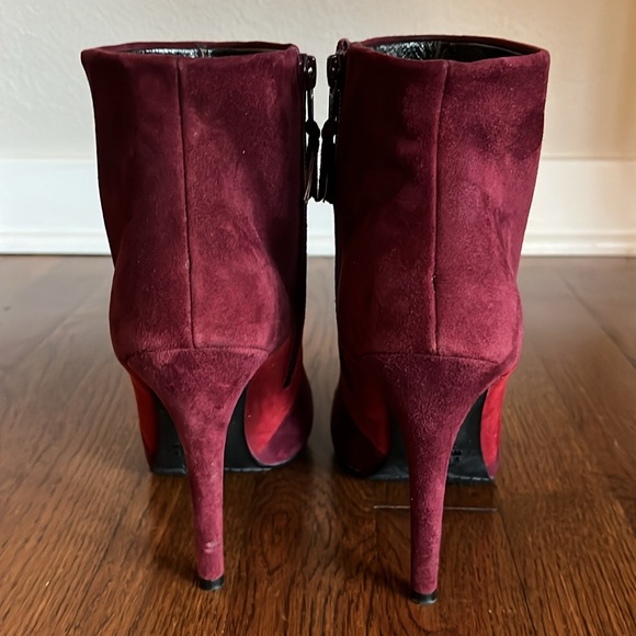 Stuart Weitzman leather suede stiletto heel ankle boots size 7 - Picture 3 of 9